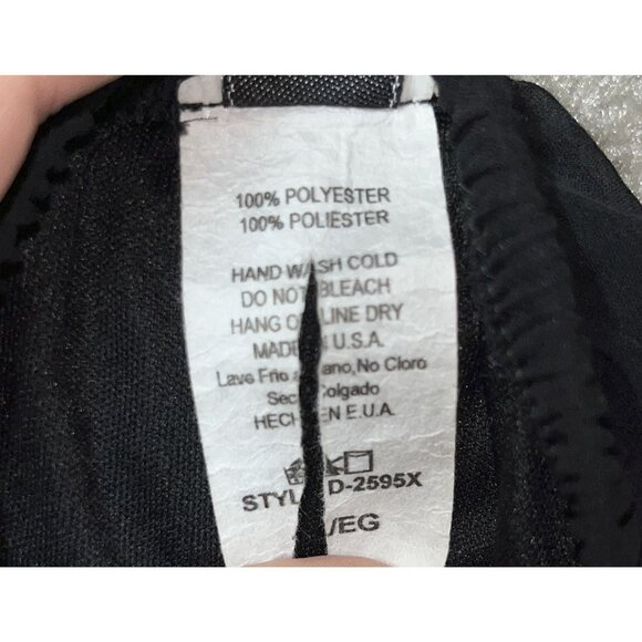 R. Rouge Womens Black & White Flowy Cross Print Goth Boho Tunic Dress fits XL - Picture 6 of 6